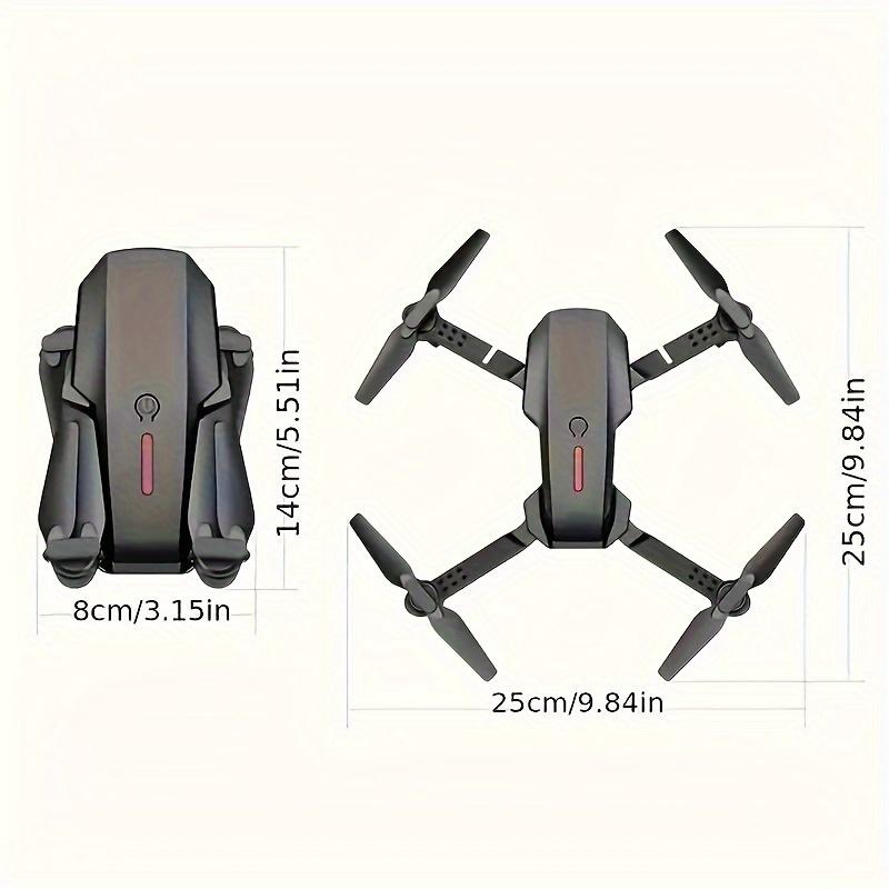 E88 RC Four-axis Remote Control Drone With SD Dual Camera WiFi FPV Foldable +2 Battery Beginners Novice Boy Cheap Perfect Toy Gift For Christmas