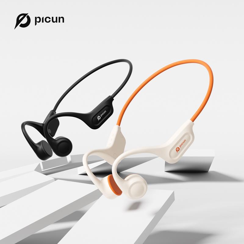 [Celebrate with Sound]Picun T1 Audio Earbud Bone Conduction Bluetooth Wireless Headphones, IPX7 Waterproof, 3D Sound, Electronic Noise Cancelling, Lightweight & Comfortable for Running, Fitness, Traveling Audio Earbud Headset