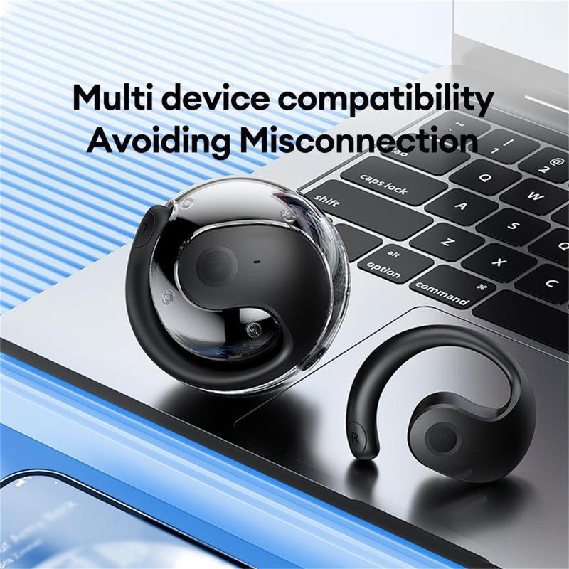 Wireless Headphones Bluetooth 5.4 Sport Earphone 5.4 OWS Waterproof Life Electronic Headset Audio, Low Latency & Noise Reduction Earphones for Sports & Gaming