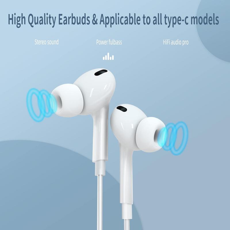 2 Pack Wired Earbuds Volume Control Earphone HiFi Stereo 3.5mm Headphones with Microphone for iPad iPod PC MP3 for Android Computer