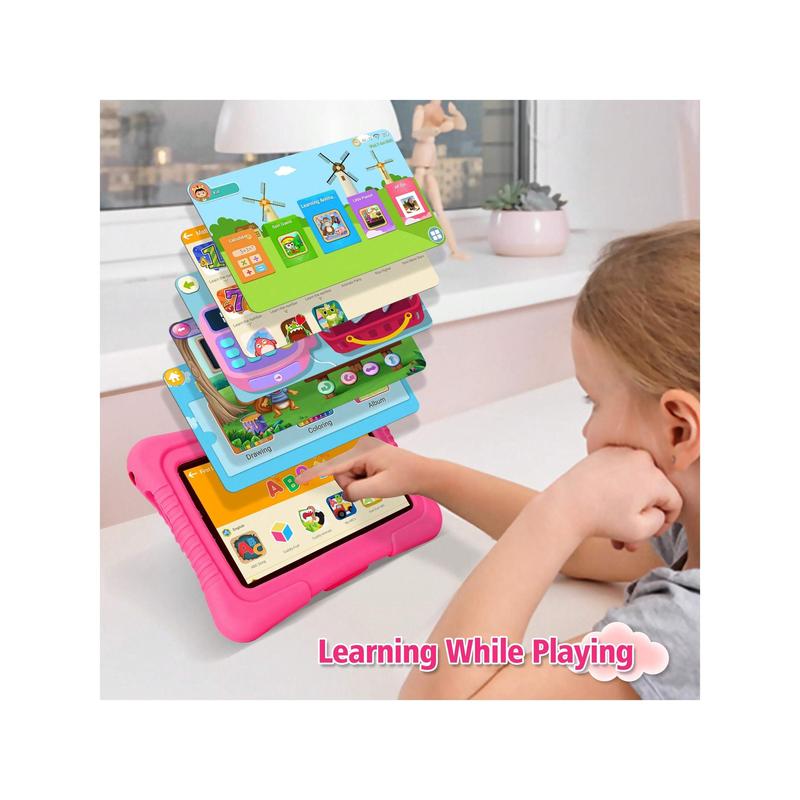 YUYU  Veidoo Kids Tablet, 7 Inch Android Tablet PC, 2GB RAM 32GB ROM, Safety Eye Protection Screen, WiFi, Dual Camera