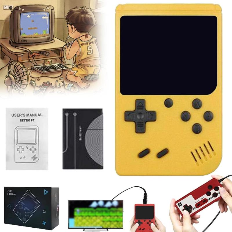 Christmas gift Retro Game Machine Handheld Game Console with 400 Classical FC Game Console Support for Connecting TV Presents Birthday for Kids and Adult .