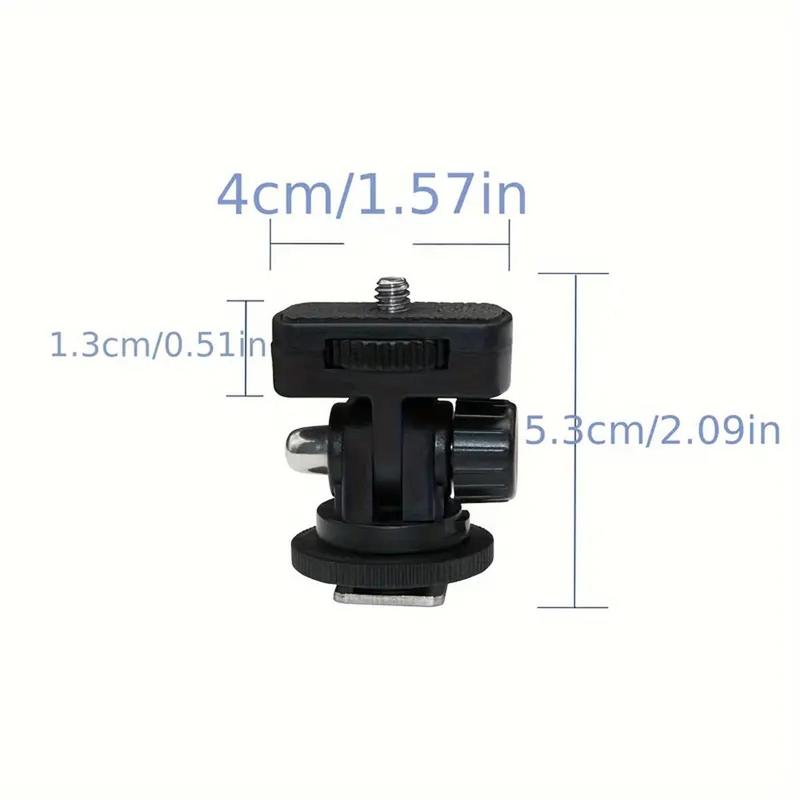 Camera Monitor Adapter, 1 Count Low Angle Viewing Hot & Cold Shoe Mount with Phone Clip Holder, Camera Accessories for Canon & Nikon Cameras