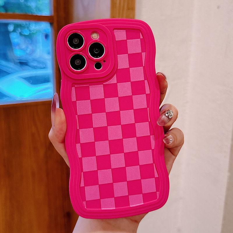 Checkerboard Pattern Phone Case, Anti-drop Cellphone Protective Case, All-inclusive Shockproof Mobile Phone Cover for iPhone 15 Pro Max 14 13 12 11