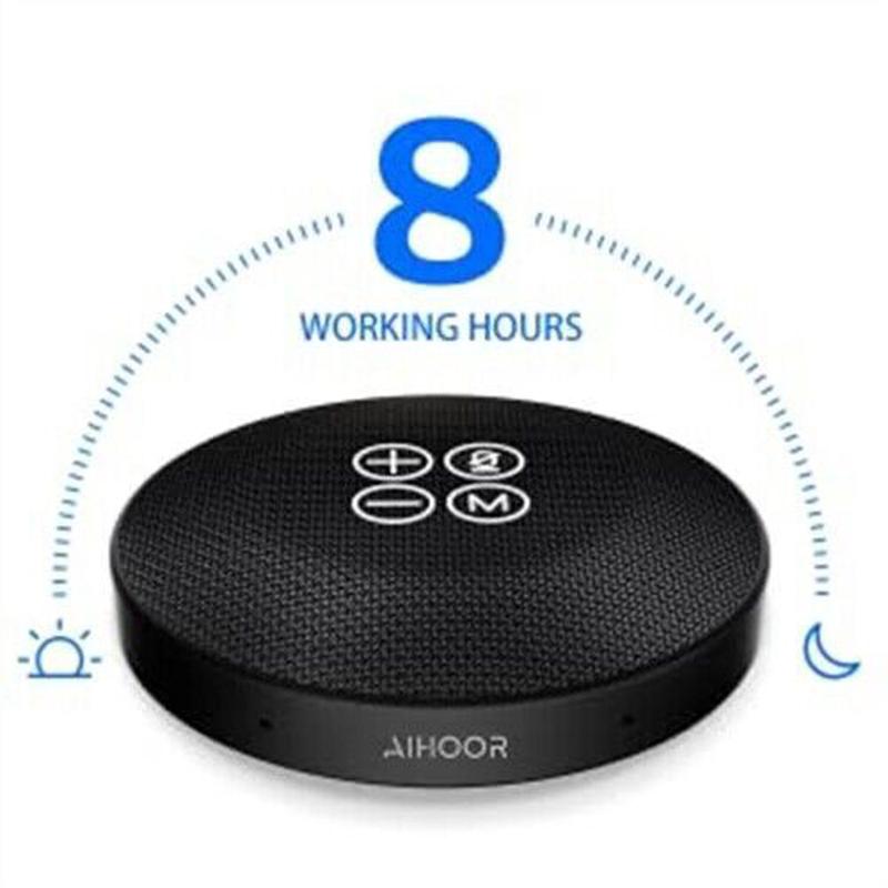 Compact Wireless Video Conference Speakerphone Speaker w  Microphone for Home