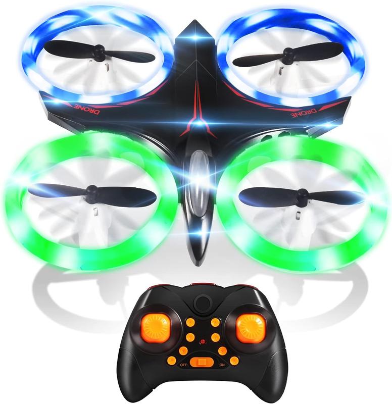 Mini Drone for Kids, LED RC Drone, Remote Control RC Quadcopter, with 360° 3D Eversion and Throwing Flight Function, Gift Toys for Boys & Girls