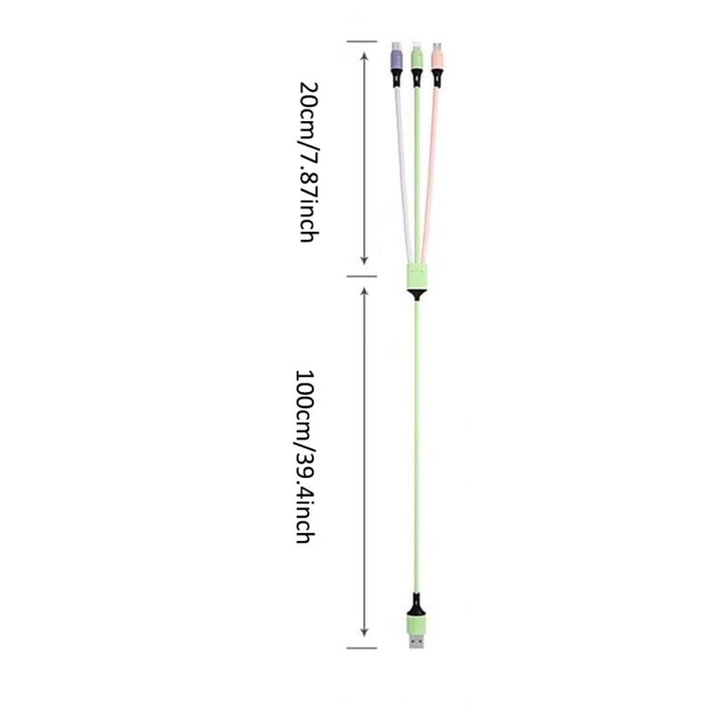 3 In 1 Charging Data Cable, 3 In 1 Charging Data Cable, Multifunctional Charging Data Cable For Android Type C iPhone