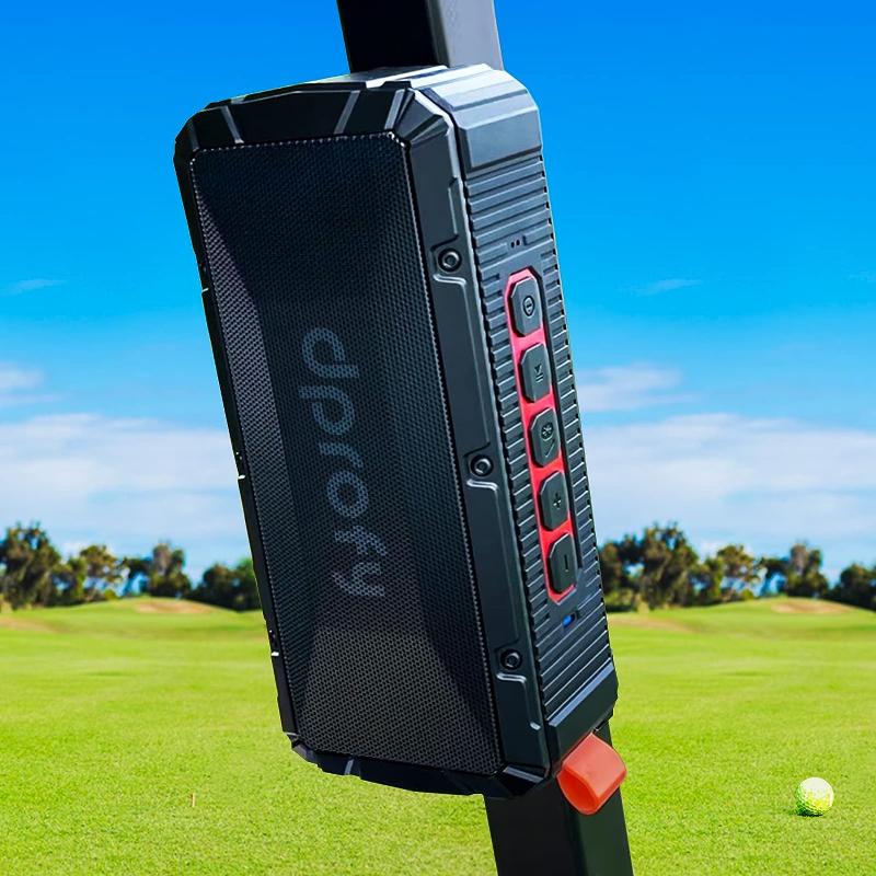 Pro Portable Magnetic Bluetooth Golf Speaker Wireless Waterproof IPX6 Shockproof 3rd Generation Magnetic Golf Speakers for Golf Cart 24Hour Battery Golf Accessories Golf Gifts(TWS & SD Card function)golf accessories,Holiday gift,  party  speaker