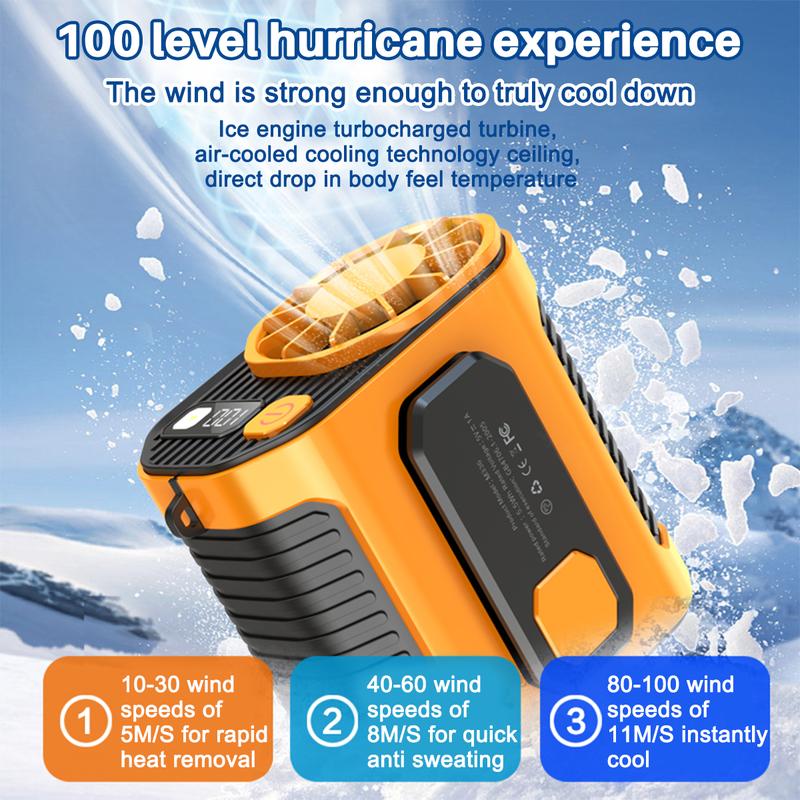 Portable 10000mAh Power Bank for Father's Day Gift, 1 Count 3 in 1 Outdoor Fan with Torch, 3 Wind Speeds Cooling Fan with LED Light, Rechargeable Camping Fan, Suitable for Outdoor Work, Farm, Hiking, Camping, Gardening and Travel