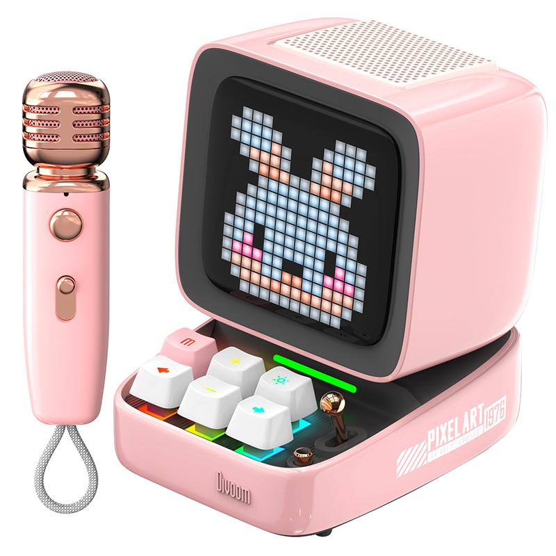 Divoom Ditoo-Mic Mini Karaoke Machine Pixel Art Bluetooth Speaker