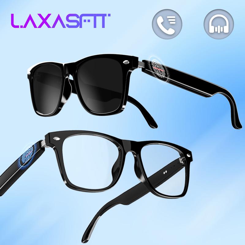 Smart Glasses, Wireless BT5.3 Headset Glasses, Bluetooth Compatible Smart Glasses with Microphone Touch Function, Men's and Women's Sports Goggles, Can Receive Phone Calls and Listen to Music music playback Smart Glasses