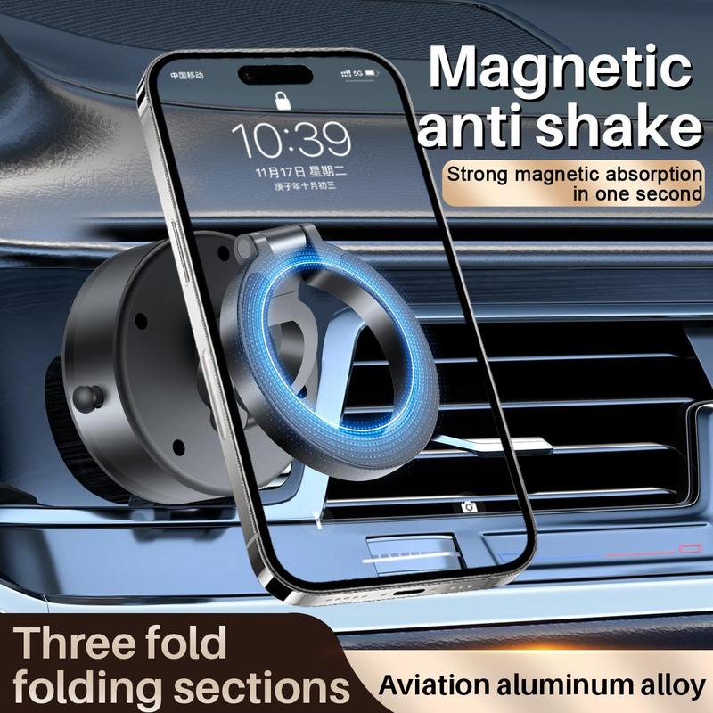 Electric Vacuum Magnetic Suction Phone Mount, Shower Phone Holder, Magnetic Cell Phone Holder for Car Gym Mirror Smooth Surface,Compatible with iPhone & Android