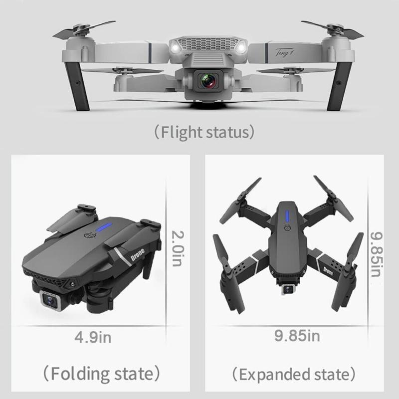 2022 new RC drone 4K HD wide angle camera WiFi FPV dual camera quadcopter