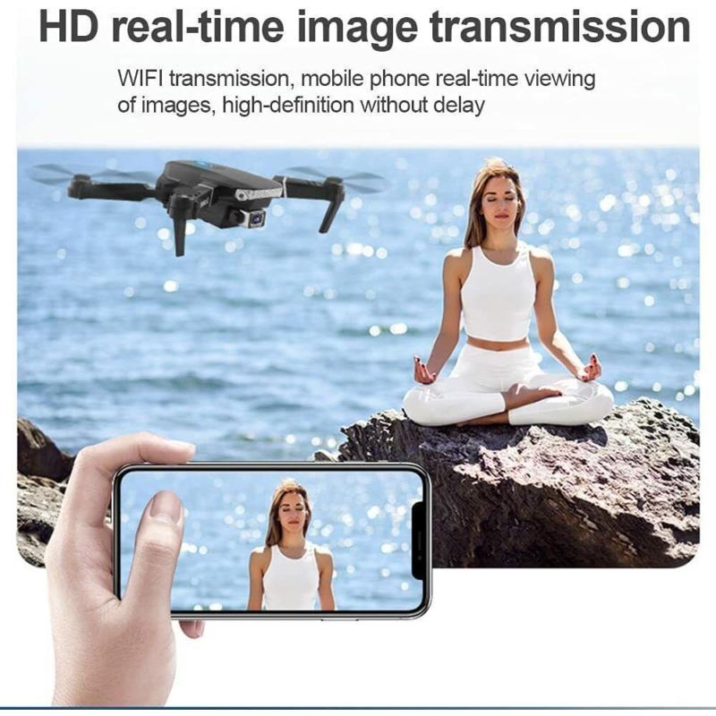 2022 new RC drone 4K HD wide angle camera WiFi FPV dual camera quadcopter