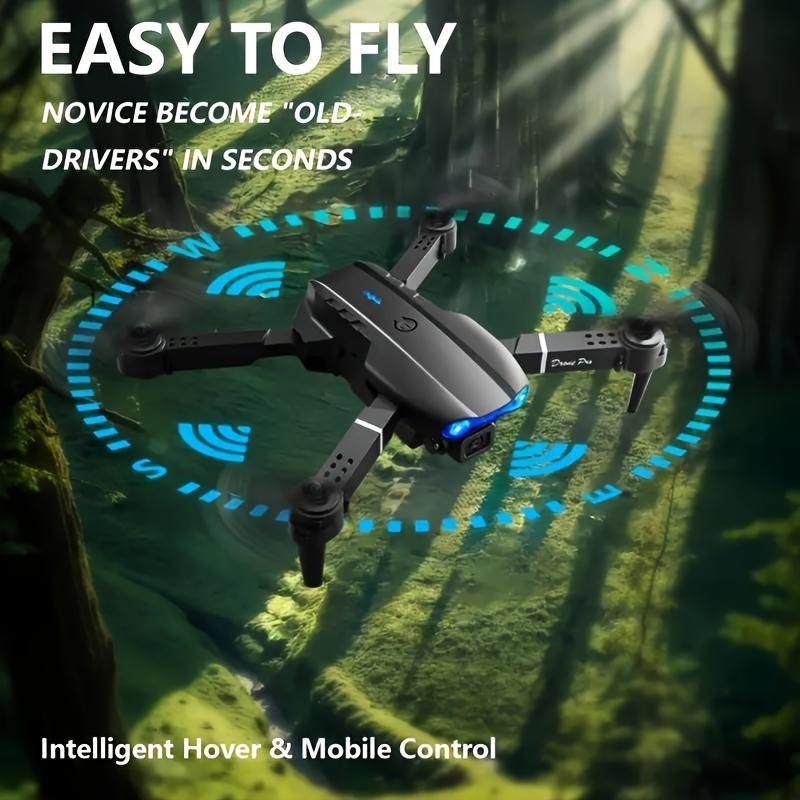 Drone with 8K-Dual Camera (Adult), Drone with Camera, E99pro Remote-Control Four-Axis Aircraft (Follow Camera, Brushless Motor, Loop Flight, Waypoint Flight, Altitude Hold, Headless Mode) remote Control Toys Suitable for Beginners