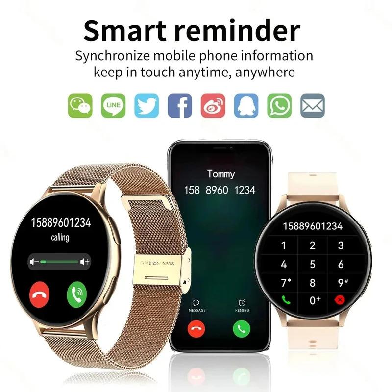 LIGE New Women Bluetooth Call Smart Watch Heart Rate Blood Pressure Monitoring Smartwatches IP67 Waterproof Men Smartwatch+Box