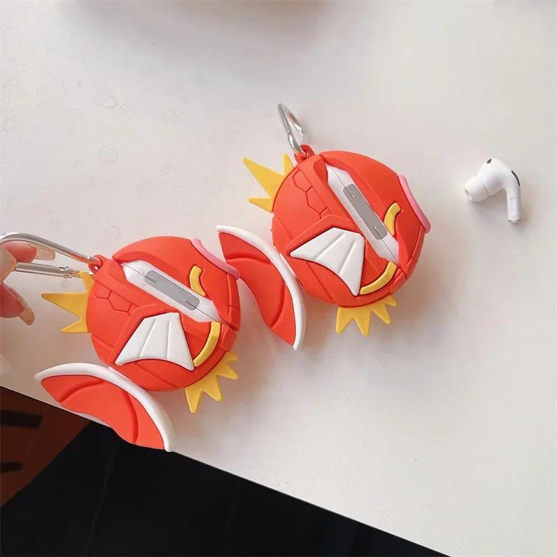 Pokemon Magikarp Airpods Case for Airpods Pro 3 2 1 Cartoon Creativity Silicone Wireless Bluetooth Headset Protective Cover Gift