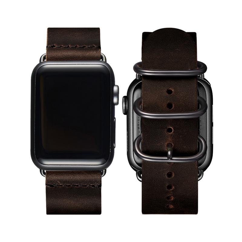 Vintage Genuine Leather Bands Compatible with Apple Watch Band 38mm 40mm 41mm 42mm 44mm 45mm 49mm,Genuine Leather Retro Strap Compatible for Men Women iWatch Series 10 9 8 7 6 5 4 3 2 1 SE SE2 Ultra Accessories Wearable gen 5  strap