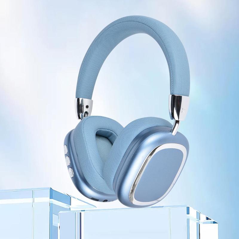 Wireless Headphone, Foldable Headphone with Built-in Microphone, Bluetooth-compatible Headset for Phone & Computer, Wireless Noise Cancelling Headphone