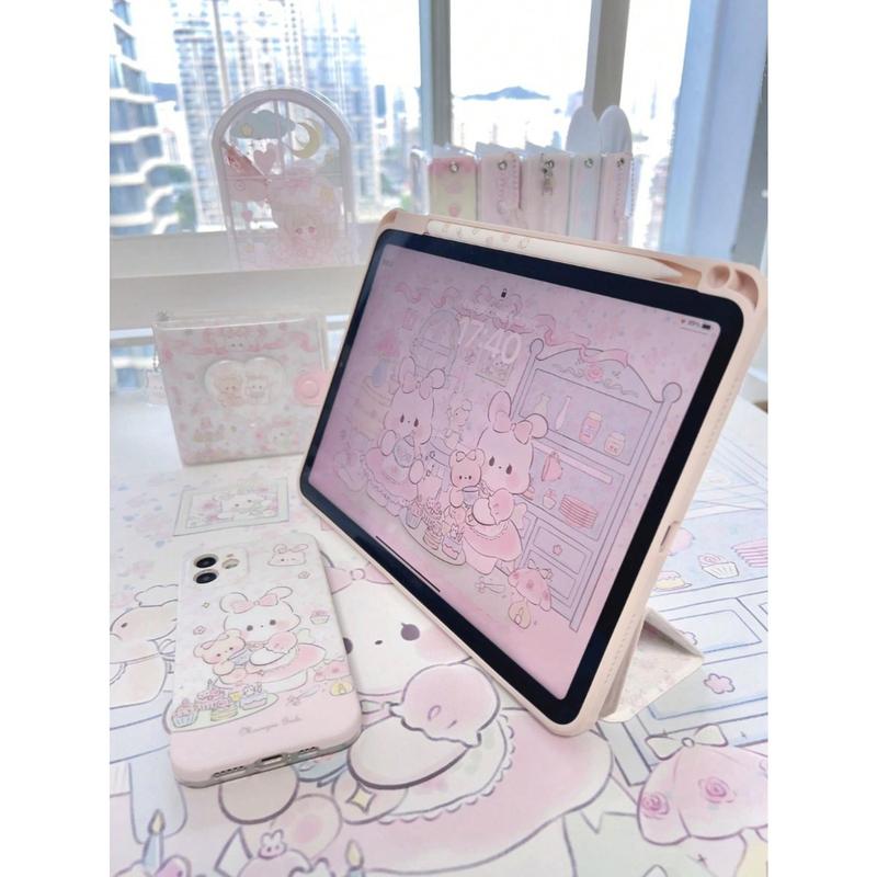 Tech Nova      Bunny Pattern Pad Case Cover Compatible With IPad 9.7