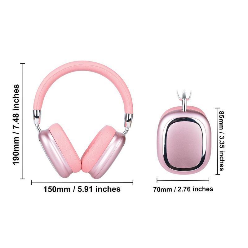 Wireless Headphone, Foldable Headphone with Built-in Microphone, Bluetooth-compatible Headset for Phone & Computer, Wireless Noise Cancelling Headphone