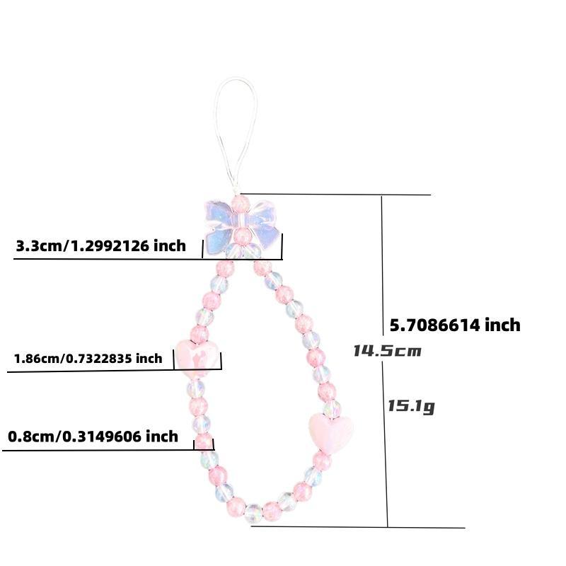 Bowknot Decor Phone Chain, Cute Phone Lanyard, Anti-lost Phone Strap for Women & Girls, Fashion Phone Accessories for Phone Decoration