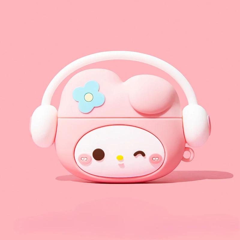 Headphone case stylish safe3d music case for Apple AirPods 1 2 3 Pro 2 case cute cartoon anime silicone earphone protective cases accessories headphone box