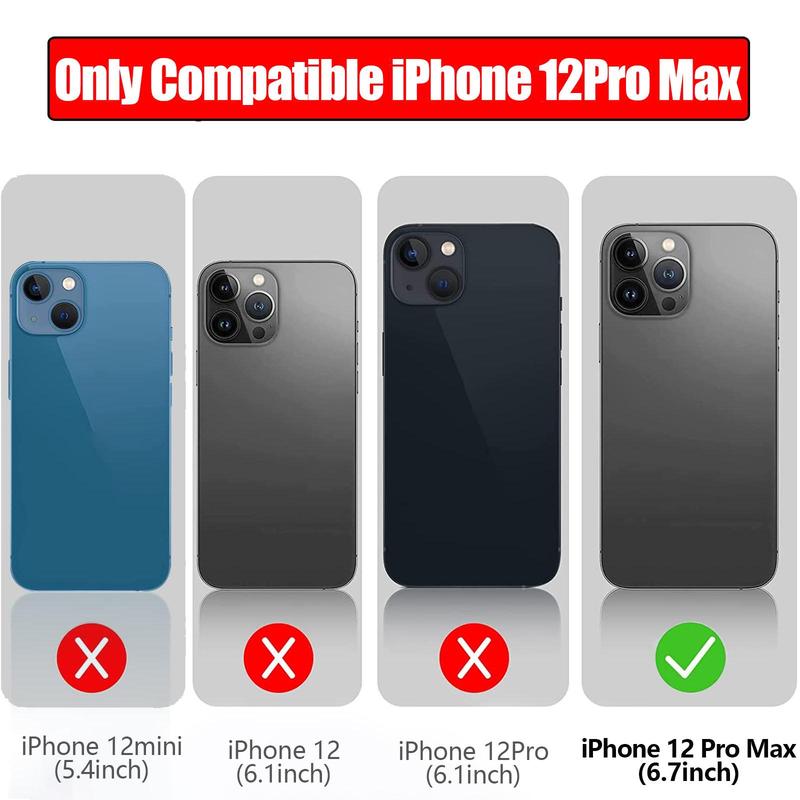 6800mAh Battery Case Compatible with iPhone 12 Pro Max (6.7-inch), Ultra-slim Rechargeable Smart Portable Charging Case, Extended Battery Pack