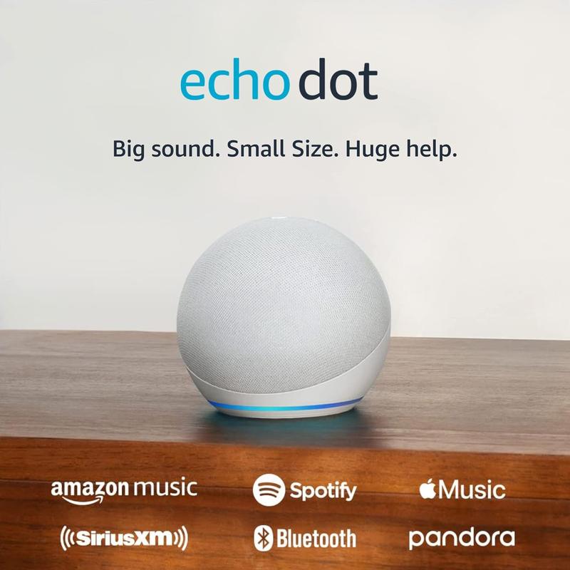 Echo Dot (newest model), Vibrant sounding Alexa speaker, Great for bedrooms, dining rooms and offices, Charcoal