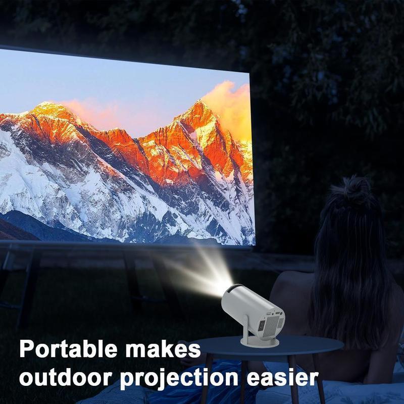 Magcubic Portable Projector HY300, 4K Portable LCD Ultra HD Projector, Wireless Screen Mirroring for Living Room, Multifunctional Home Cinema Projector, Suitable for Outdoor Use