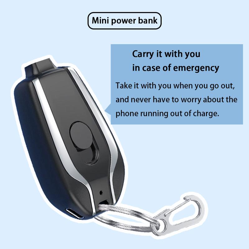 Key Power Bank Keychain Charger Emergency - Portable USB Power , Fast Charging ,Car accessories- Lightweight , Ideal Gift! Ultra-Thin Mobile Power Supply,phone key chain Charging Compact Smartphone Durable Chargeable Devices Pod battery bank