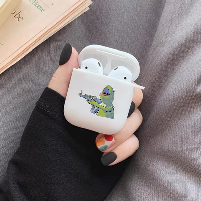 Funny Carton Pattern Earphone Case, Decorative Earphone Protector Cover, Earphone Accessories Compatible with AirPods 3 2 1