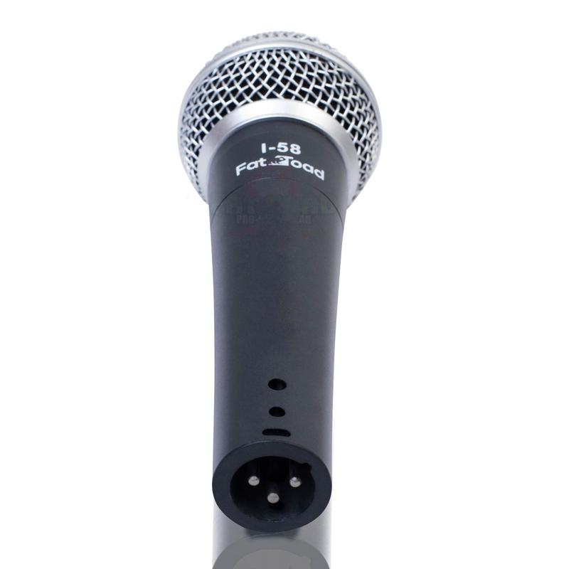 Dynamic Vocal Microphones with XLR Mic Cables & Clips (3 Pack) by FAT TOAD - Cardioid Handheld