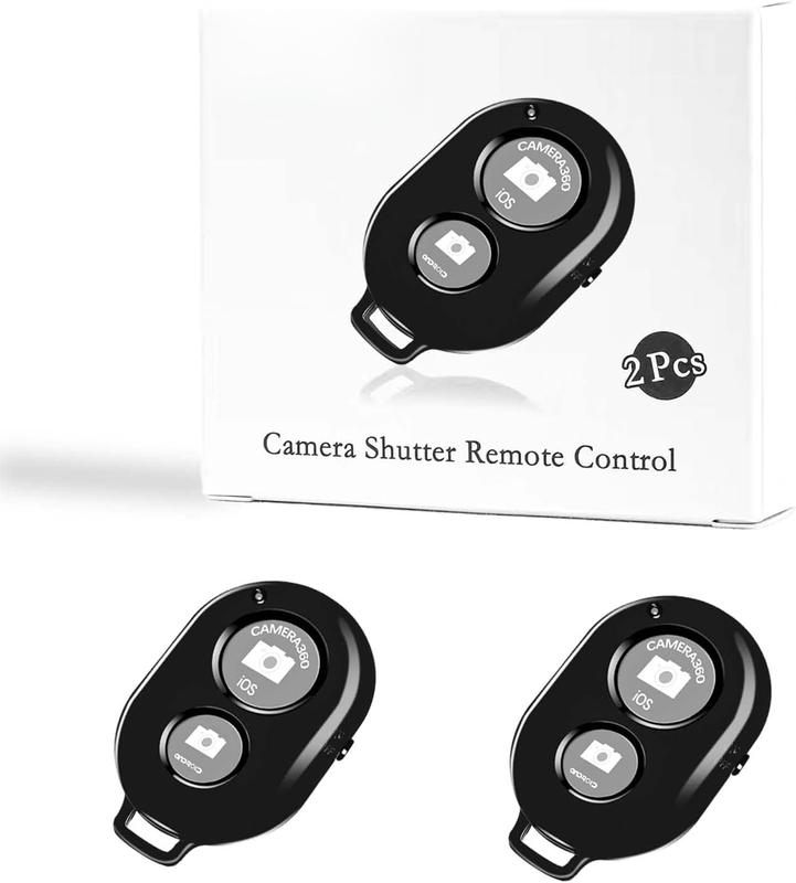 Remote for  Camera -   Remote Compatible with All , iPad and Tablets,  Clicker for Photos & Videos 2 Pack