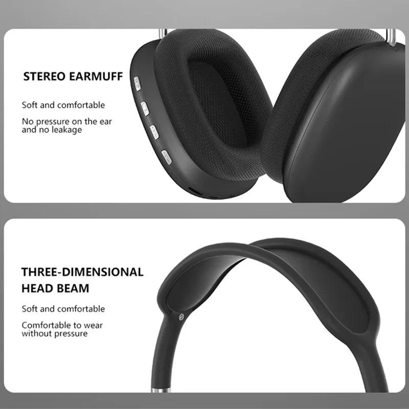 Original Pro Max Air Wireless Bluetooth Headphones Noise Cancelling Earphones Mic Pods Over Ear Sports Gaming Headset For Apple