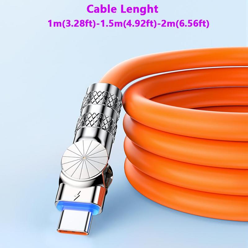 100W 6A Super Fast Charging Cable, USB to Type C Data Cable, High Speed USB Charger Cable, Fast Charging Cable for Huawei Honor Xiaomi Redmi POCO Samsung OPPO VIVO iPhone 15