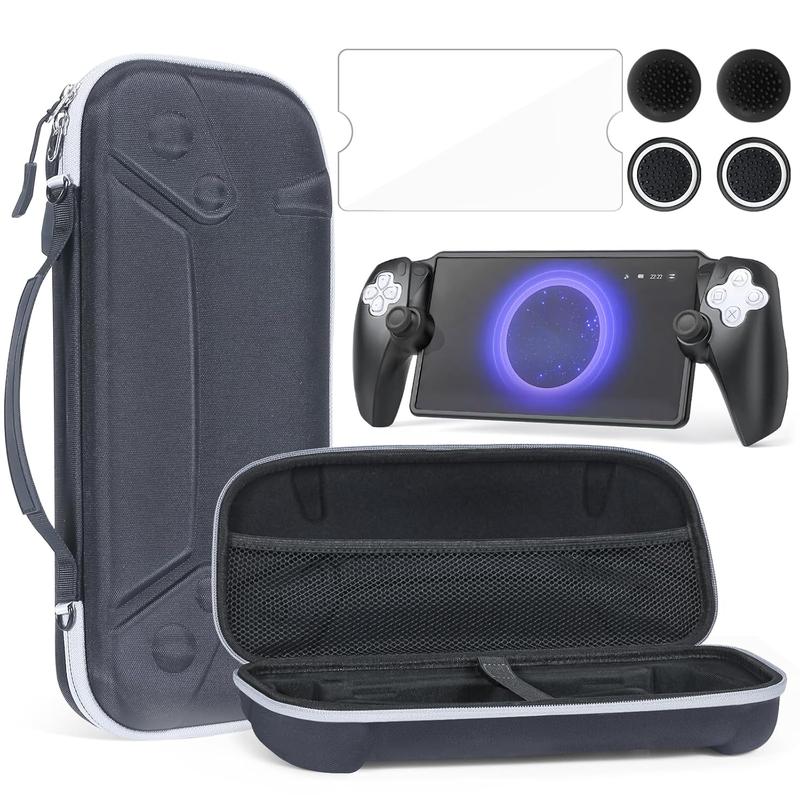 BRHE Carrying Case for Playstation Portal Case with PS Portal Silicone Soft Cover Case Playstation Portal Screen Protector Thumb Grip Caps