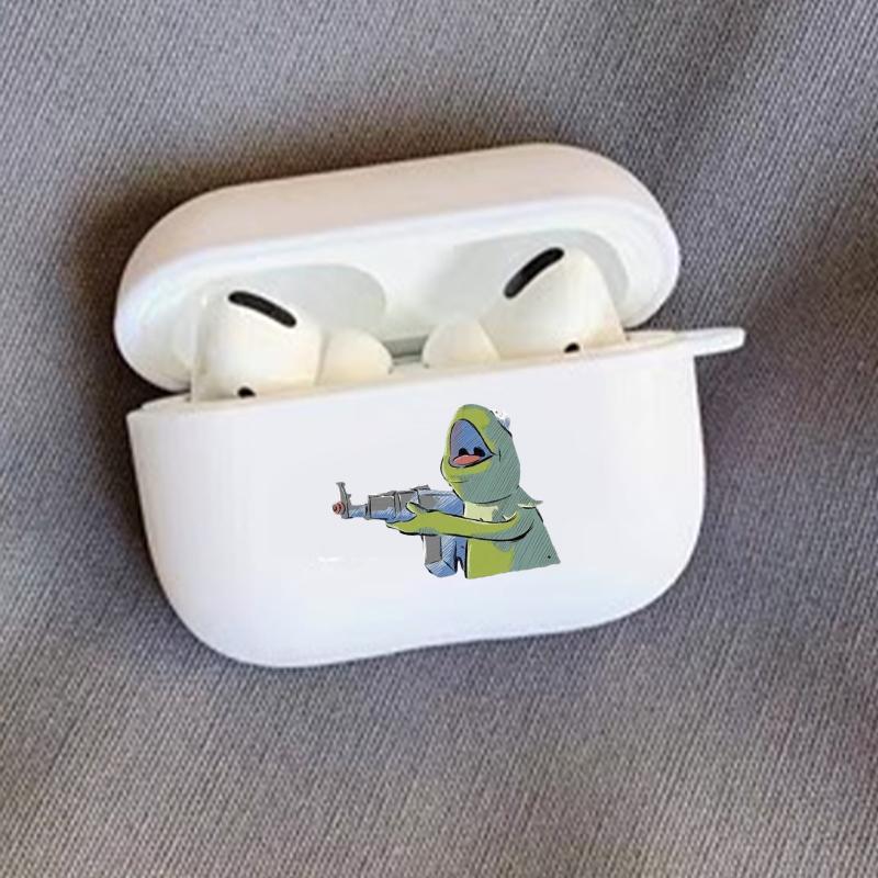 Funny Carton Pattern Earphone Case, Decorative Earphone Protector Cover, Earphone Accessories Compatible with AirPods 3 2 1