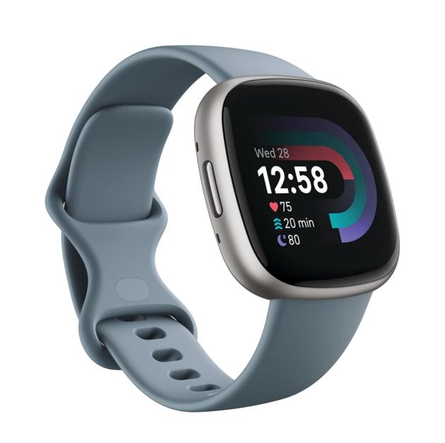 Fitbit Versa 4 Fitness Smartwatch with Daily Readiness, GPS, 24 7 Heart Rate, 40+ Exercise Modes, Sleep Tracking and more, Black Graphite, One Size (S & L Bands Included)