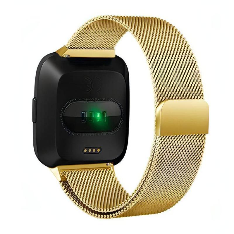 Fitbit Magnet Band - Stainless Steel Mesh with Fully Magnetic Loop, S L Sizes, Compatible with Fitbit Versa, Versa Lite & Versa 2