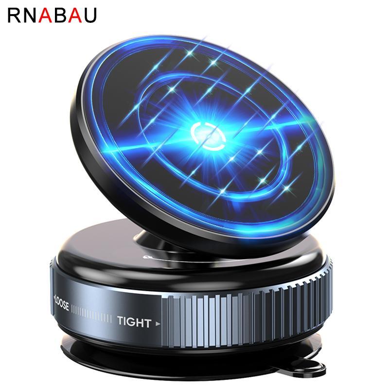 RNABAU Car Magnetic Phone Holder, 360° Rotatable Car Dashboard Phone Holder, Desktop Phone Holder, Suitable for Driving, Kitchen, Fitness Scenes