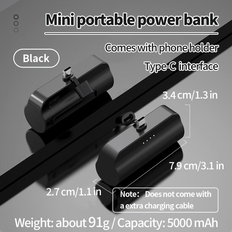 5000mAh Portable Power Bank, Ultra-Small Battery Pack Ultra-Light Ultra-Portable, Suitable For IPhone Android Mobile Digital Electronic Devices, Outdoor Emergency Power Backup Mobile Phone Battery Pack, Essential For Travelling, Electronic Gift.