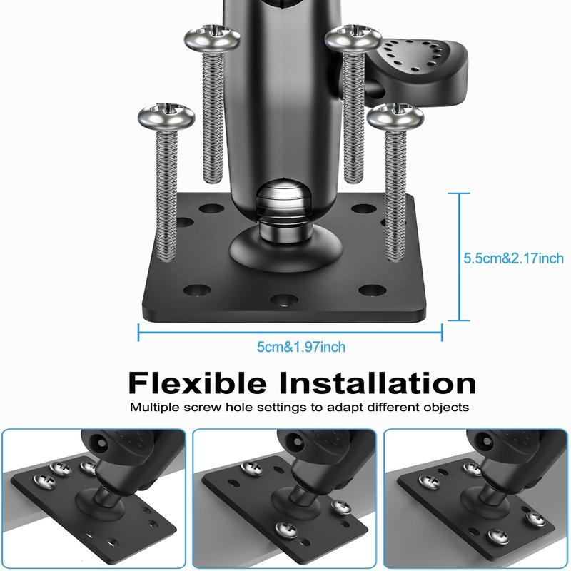 Heavy Duty Drill Base Tablet Holder, Adjustable Car Tablet Holder, Tablet & Phone Stand for Car, Truck, Tablet Accessories