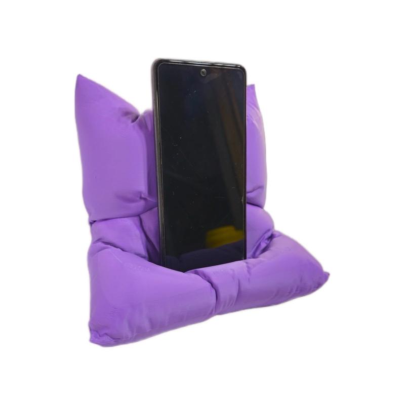 Phone Pillow Stand with Charging Slot - Fun & Decorative Holder for Cellphones - Accessories - 3D Printed Smartphone Stand mount