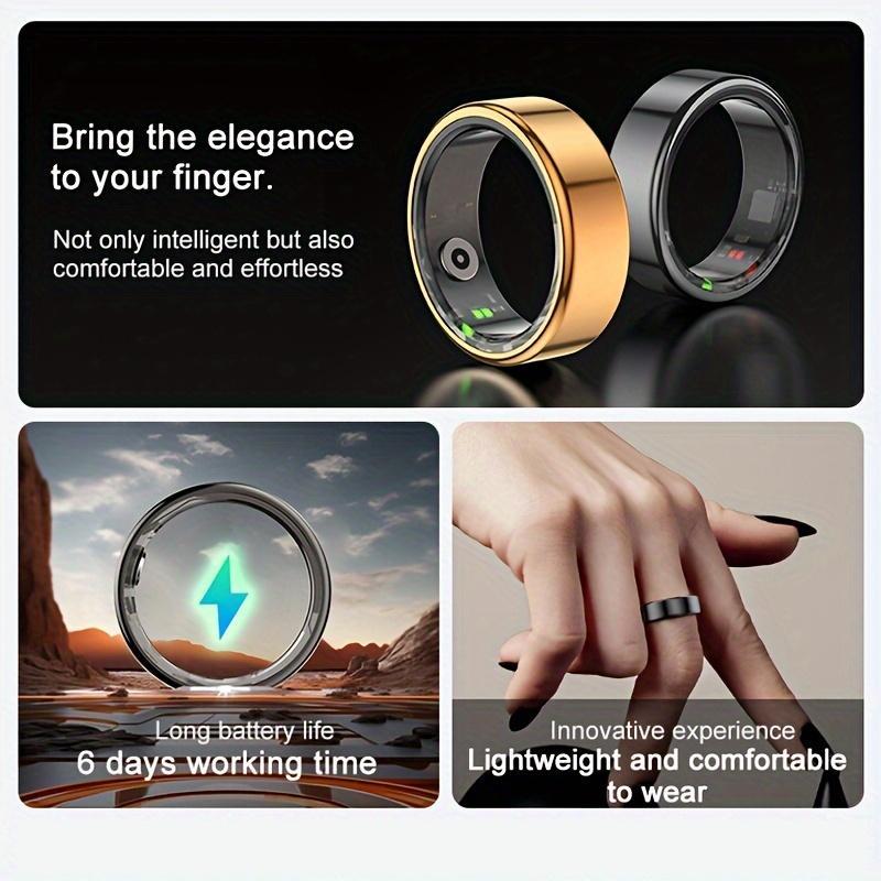 Smart Ring Fitness Tracker, Remote Camera, Waterproof Fashionable Smart Ring For Men & Women