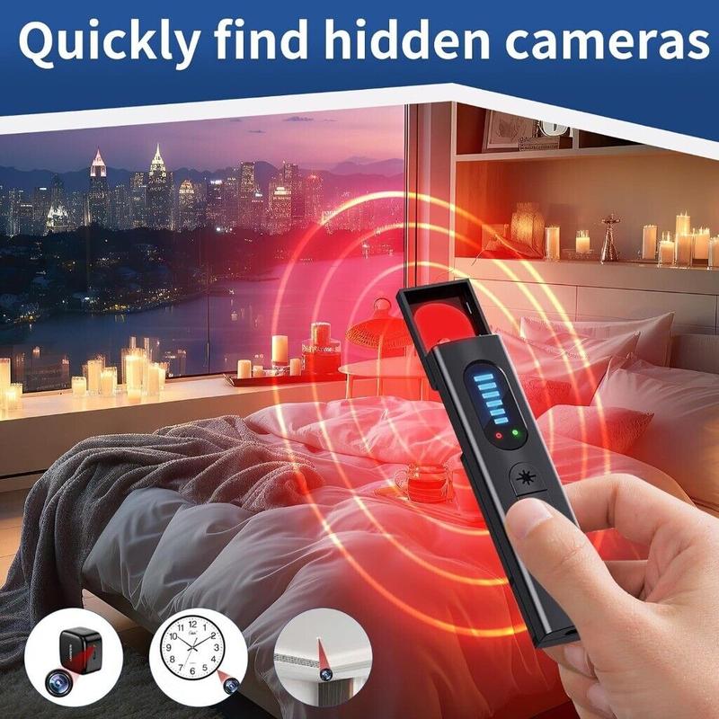 Mini Wireless Detector T15 Hidden Camera Detectors RF，Wireless Signal Scanne， Portable，Security Device Gps，Hotel Surveillance Tracker