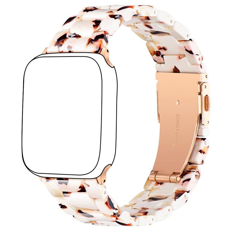 Lightweight Resin Watch Band (Band Only), 1 Count Fashionable Watch Band for Women & Men, Wearable Accessories Compatible with Apple Watch Series