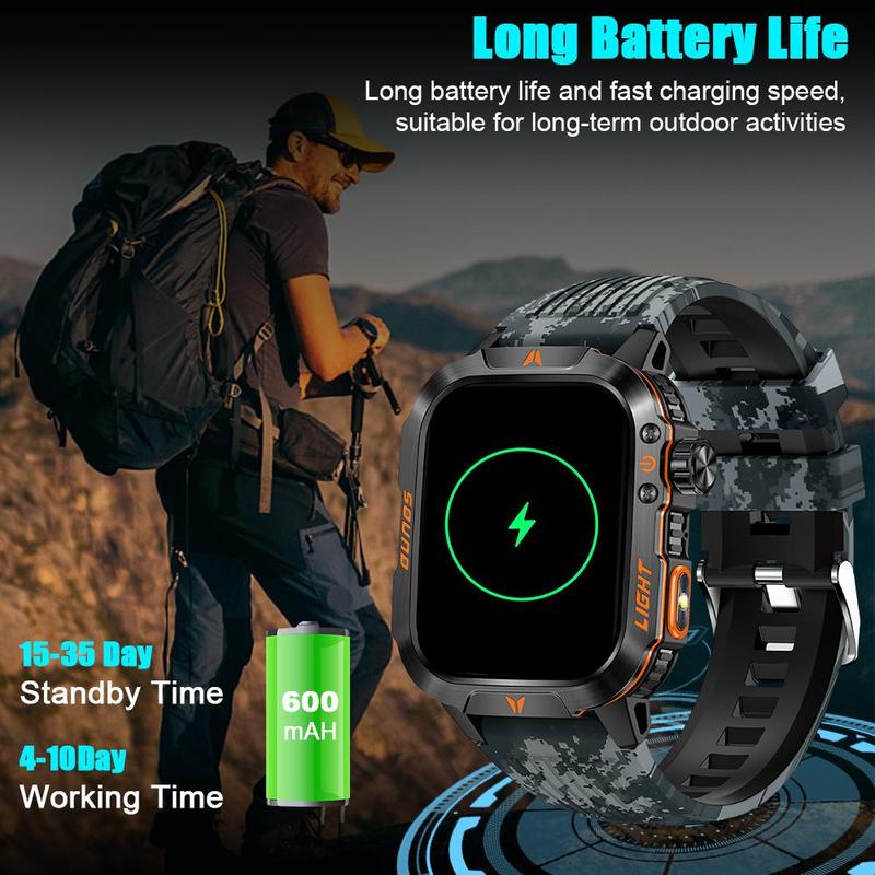 Multifunctional Smart Watch, Fashion Digital Watch with Heart Rate Monitoring & Sleep Tracking, Sports Watch with Multiple Sport Modes for Women & Men, Wearable Devices for Android & iPhone & Smartphone, Smartwatch with Wireless Call Hands-Free Function