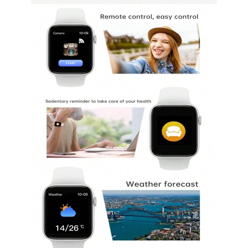 Sporty Smart Watches,Smart Watch For Women With High Definition Screen Smartwatch 1.70-Inch LED High-Definition Color Screen With Curved Surface, Fully Fitted Touch Screen Support For Multiple Languages, Wireless Charging Function, Music Player,