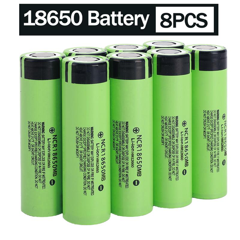 8 PCS Original 3600 mAh Rechargeable battery 18650 lithium battery adaptation 3.7V-4.2V device